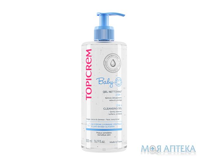 Топікрем Бебі (Topicrem Baby) Гель для тіла та волосся очищуючий 2-в-1 500 мл