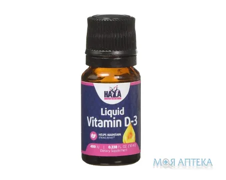 Haya Labs (Хайя Лабс) Вітамін Д3 400 МО розчин, 10 мл