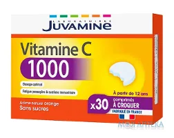 Juvamine (Жувамін) Вітамін C 1000 жувальні таблетки №30