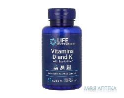 витамины Life Extension Vitamins D and K with Sea-Iodine капс. №60