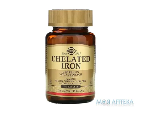 Солгар (Solgar) Заліза хелат табл. фл. №100