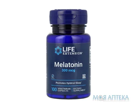 Life Extension (Лайф Екстеншн) Мелатонін капсули по 300 мкг №100