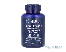 Life Extension (Лайф Екстеншн) Супер Омега-3 капсули №60
