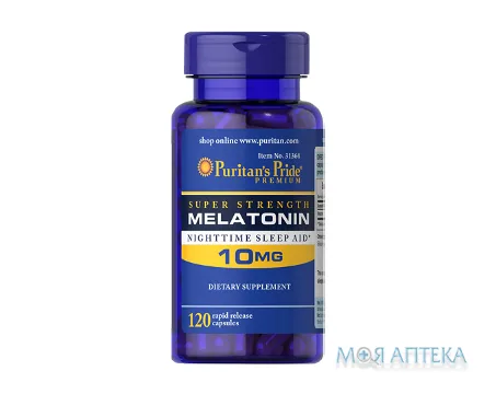 Puritan`s Pride (Пурітанс Прайд) Мелатонін капсули по 10 мг №120