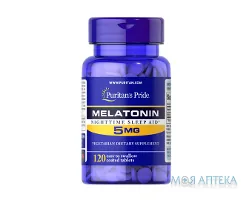 Puritan`s Pride (Пурітанс Прайд) Мелатонін таблетки по 5 мг №120 у флак.