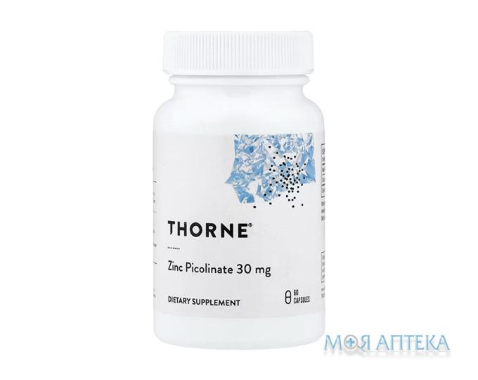 Thorne (Торн) Zinc Picolinate (Цинк Піколінат) капсули по 30 мг №60