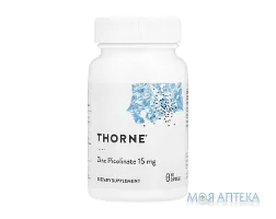 Thorne (Торн) Zinc Picolinate (Цинк Піколінат) капсули 15 мг №60