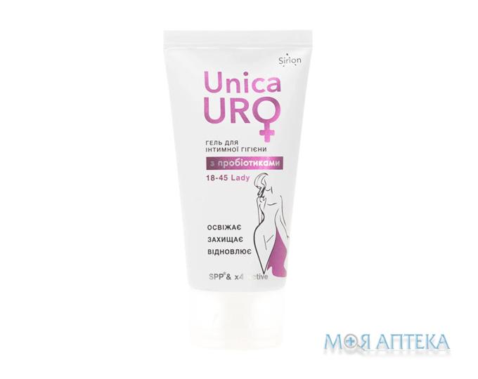 УнікаУро (UnicaUro) Гель для інтимної гігієни Леді з пробіотиками 18-45 років 50 мл