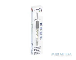 Термометр Безртутний Paramed (Парамед) скляний медичний сірого кольору №1