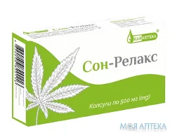 Сон-Релакс Канаптека капсули по 500 мг №20 (10х2)