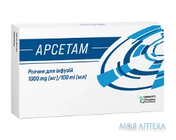 Арсетам розчин д/інф. 1000 мг/100 мл по 100 мл у конт.