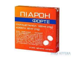 ПИАРОН ФОРТЕ ТАБЛ. ШИП. 500МГ/65МГ №12