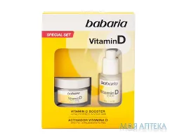 Набір Бабарія (Babaria) Сироватка для обличчя Вітамін Д 30 мл + Крем для обличчя Вітамін Д 50 мл