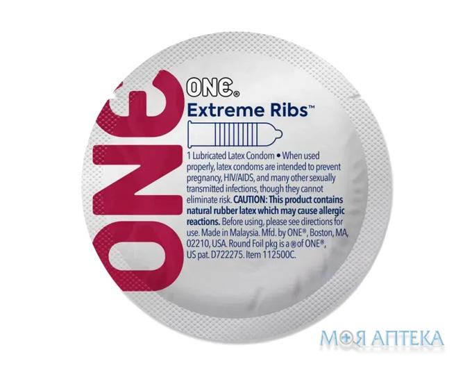 Презервативи One Extreme Ribs екстремально ребристий №1