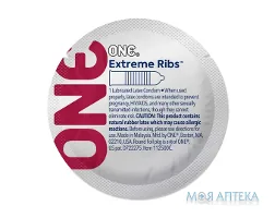Презервативи One Extreme Ribs екстремально ребристий №1