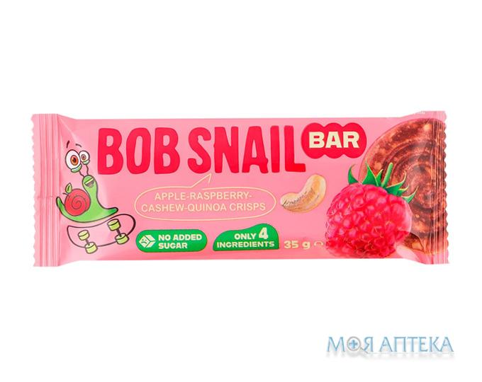 Равлик Боб (Bob Snail) Батончик яблуко, малина, кеш`ю, кріспи кіноа 35 г