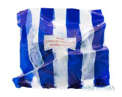 Маска кислородная для взрослых EkoLite 1181015 для обеспечения высокой концентрации кислорода с кислородной трубкой та мішком 1 шт