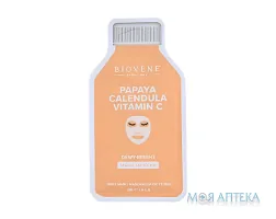 Біовен (Biovene) Маска для обличчя тканинна з папаєю та вітаміном C 25 мл