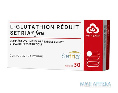 Сетрія форте глутатіон капсули №30 (10х3)