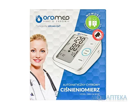 Тонометр Oromed (Оромед) ORO-N6 BASIC-Z автоматичний з мережним адаптером