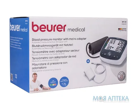 Тонометр Beurer (Бойрер) BM 40 автоматичний з мережним адаптером