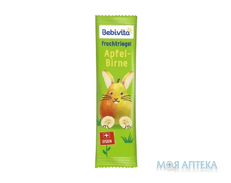 Фруктовий Батончик Bebivita (Бебівіта) яблуко-груша з 12 місяців 25 г