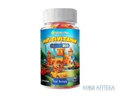 желейки Fruitty Zoo Мультивитамин пастилки д/мальчиков №60 Табула Вита