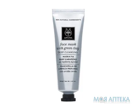 Apivita (Апівіта) Маска для обличчя із зеленою глиною Глибоке очищення 50 мл