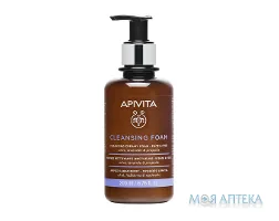 Apivita Cleansing (Апівіта) Очищаюча пінка для вмивання обличчя і шкіри навколо очей з оливою і лавандою 200 мл