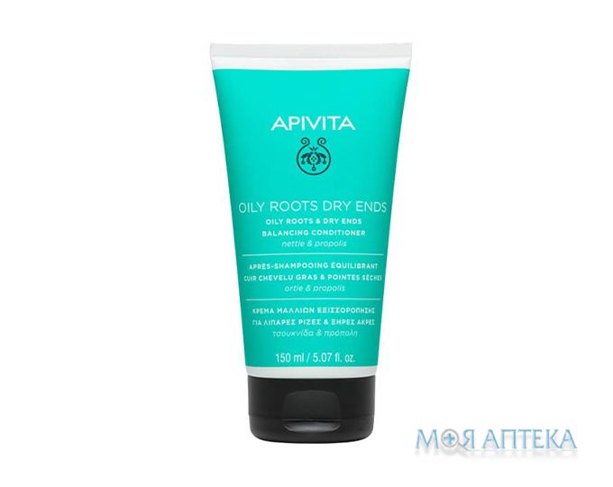 Apivita Hair Care (Апивита Хеир Кеа) Кондиционер Баланс для волос с жирными корнями и сухими кончиками с прополисом и крапивой 150 мл