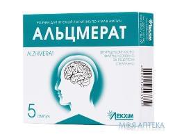 Альцмерат р-н д/ін. 250 мг амп. 4 мл, у пачці №5