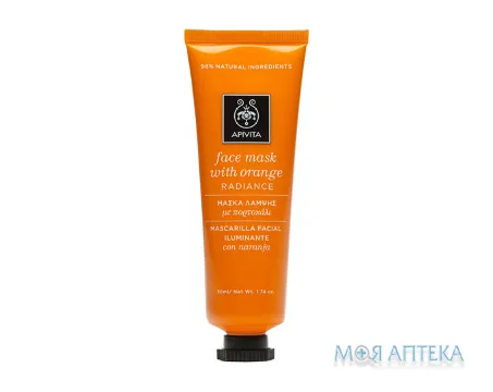 Apivita (Апівіта) Маска для обличчя Сяйво з апельсином 50 мл